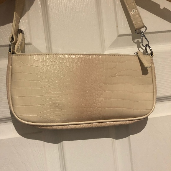 White baguette shoulder purse - Picture 2 of 2